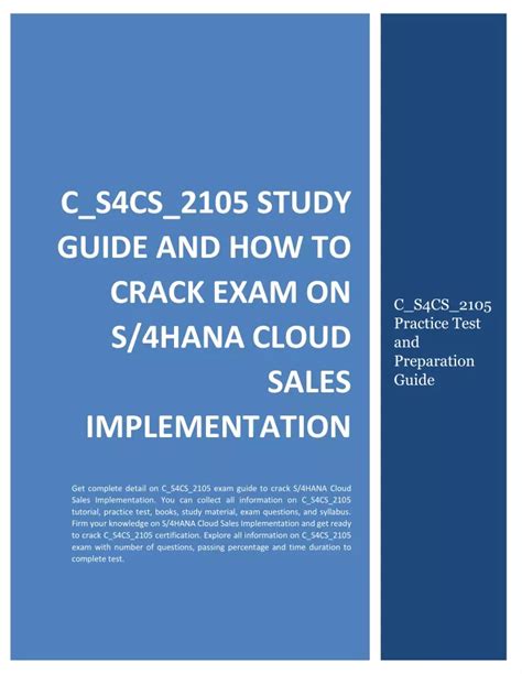 C_S4CS_2105 Exam Guide