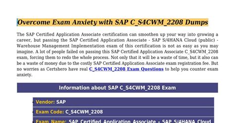 C_S4CWM_2105 PDF Demo