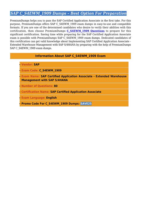 C_S4EWM_1909 PDF Testsoftware