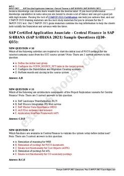 C_S4FCF_2021 Exam Pattern