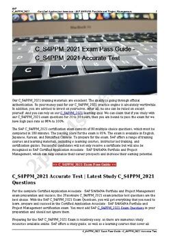 C_S4PPM_2021 Exam Fragen