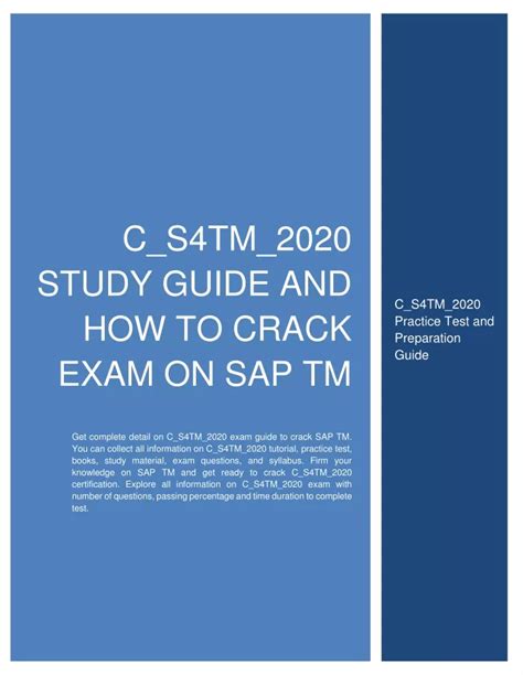 C_S4TM_2020 Exam Tutorial