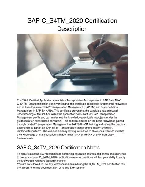 C_S4TM_2020 Zertifikatsdemo