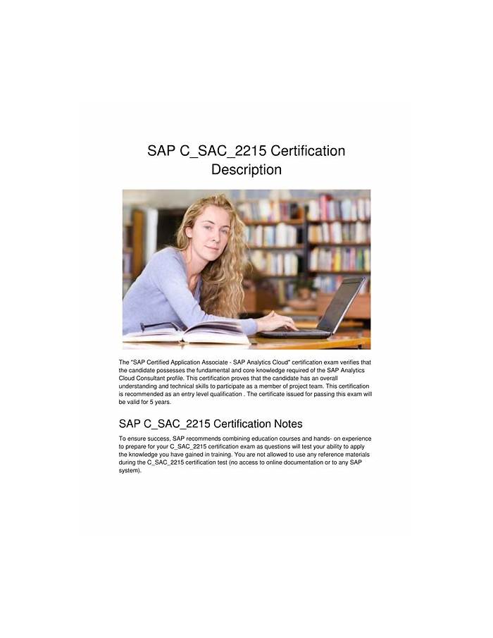 Certification C_SAC_2215 Exam