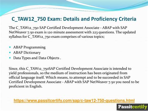 C_TAW12_750 Prüfungen