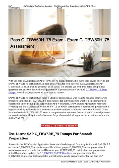 C_TBW50H_75 Prüfungsvorbereitung