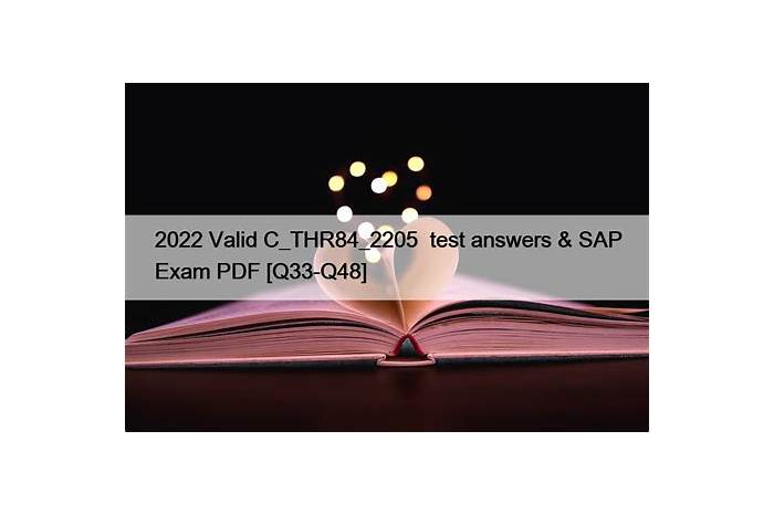 Valid C_THR84_2205 Test Registration