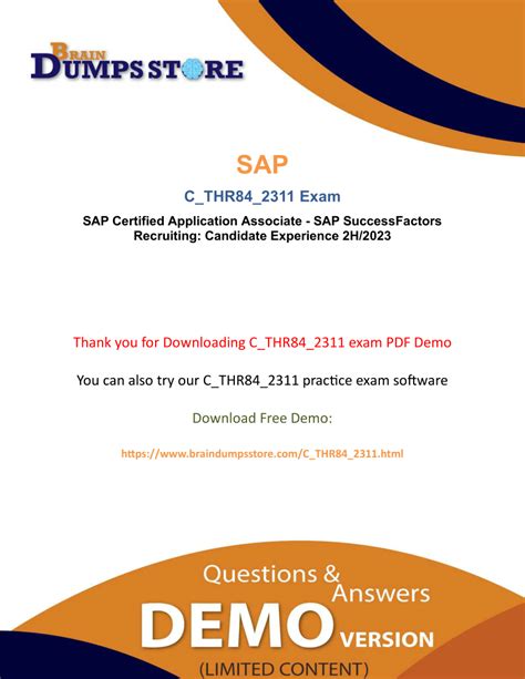 C_THR84_2311 PDF Testsoftware