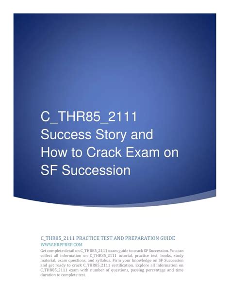 C_THR85_2111 Valid Exam Pattern