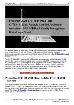 C_TS414_2021 PDF Testsoftware