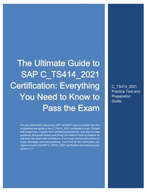 C_TS414_2021 Prüfungs Guide