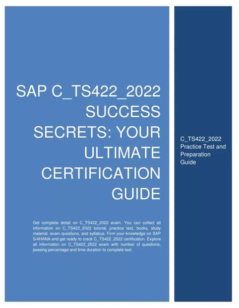 C_TS422_2022 PDF Testsoftware