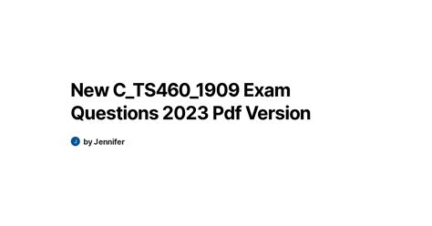 C_TS460_1909 Exam Fragen