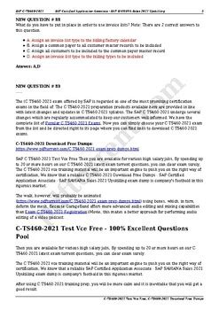 C_TS460_2021 PDF Testsoftware