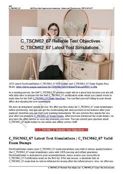 C_TSCM62_67 Tests
