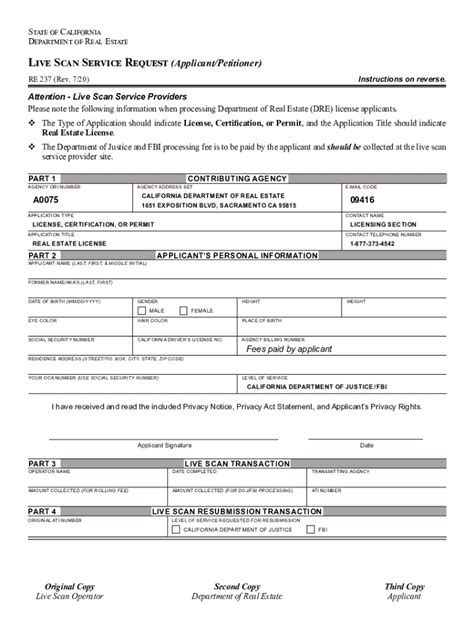 Ca Request Live Scan Service 20212024 Form Fill Out and Sign