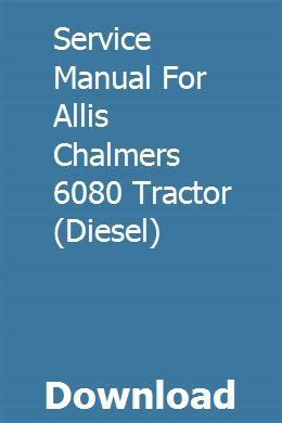 Ca allis chalmers 6080 repair manual. - Cultivating perennial churches your guide to long term growth tcp.