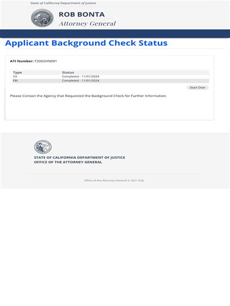 Ca doj background check status.  20 views.  If you experience technical difficulties, pl...