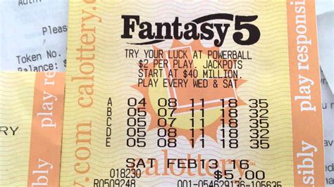 Totals. -. 56,001. $246,648.00. More details for this draw. Match 2 prize wins a free ticket. Previous Result. Next Result. View the winners and prize payout information for the California Fantasy 5 draw on Friday December 22nd 2023.