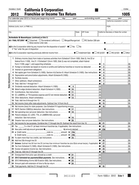 Some relevant keywords associated with this topic include California, meal, CA Form 100, instructions, Franchise Tax Board, tax returns, C Corporations, income tax, corporate income tax, compliance, and state tax laws. The California meal CA Form 100 instructions encompass various aspects of completing and filing the tax return.