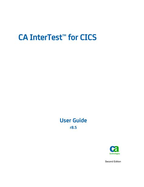 Ca intertest for cics user manual. - Betriebsforschung hamdy taha lösung handbuch 9..