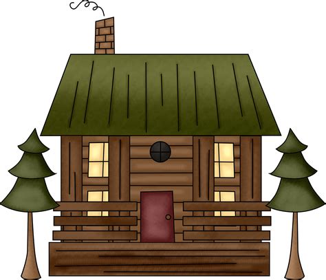 Cabin Clipart - Etsy