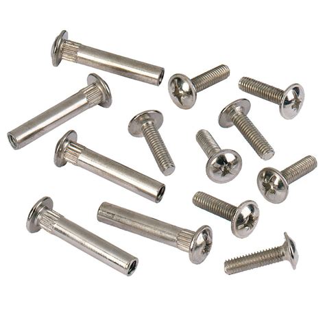 1/4-20x1-3/16 Wafer Head Connecting Bolts, Brass, Qty:1000