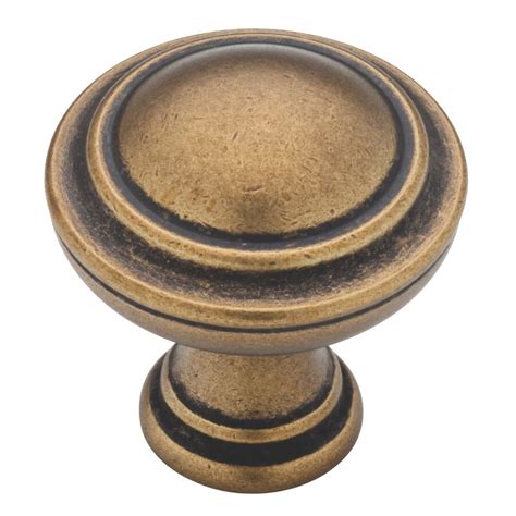 Brainerd. Casual Industrial 1-3/16-in Champagne Bronze Round Transitional Cabinet Knob. Model # P28902W-CZ-CP. Find My Store. for pricing and availability. 19. Brainerd. Petite Floral 1-3/8-in Flat White and Satin Nickel Novelty Traditional Cabinet Knob. Model # P32413W-WSN-CP.. 