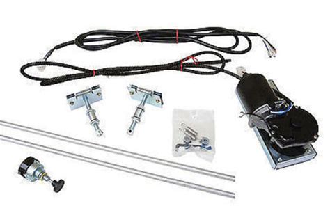 Cable driven wiper kit.  This universal, dual wiper drive kit has two wiper shaf...