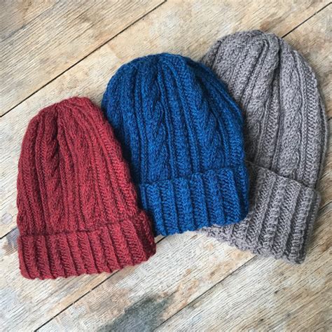 Cabled Watch Cap Knitting Pattern