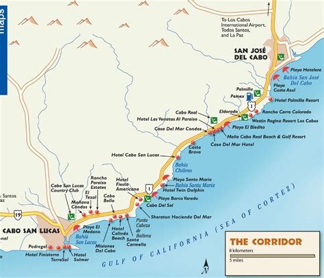 Cabo resort map. 20 km 20 km. On the edge of where desert meets sea, our all-inclusive resort is near the best things to do in Baja. Discover them all with our Los Cabos, Mexico resort map. 