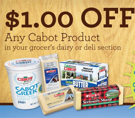 Cabot Cheese Printable Coupons