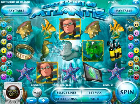 Caca niqueis sem deposito Lost Secret of Atlantis