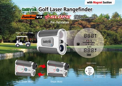 Caddytek Golf Laser Rangefinder with Slope and Pin-Validation …