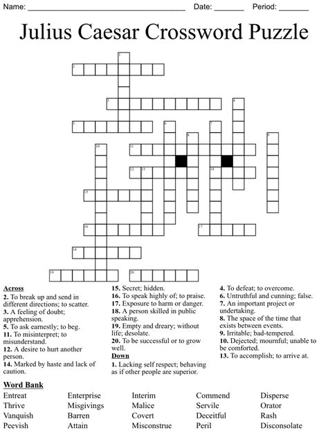 Caesar's farewell crossword clue. The Crossword Solver found 30 answers to "attire for caesar", 4 letters crossword clue. The Crossword Solver finds answers to classic crosswords and cryptic crossword puzzles. Enter the length or pattern for better results. Click the answer to find similar crossword clues . Enter a Crossword Clue. 