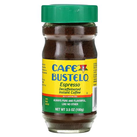 Café Bustelo, Espresso, Decaffeinated Instant Coffee, 3.5 oz (100 g)