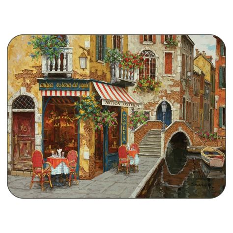 Café Scene Tablemats From Historic Italy - Plymouth Pottery