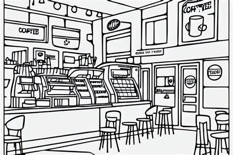 Cafeteria Coloring Pages
