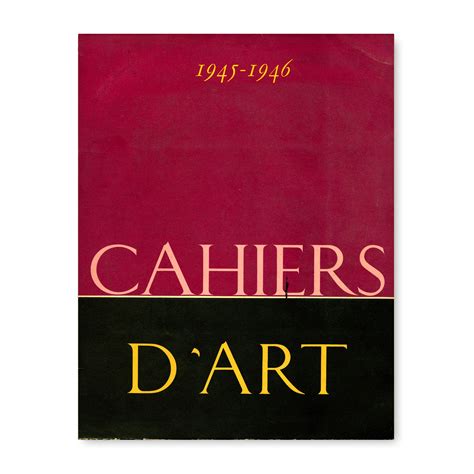 AbeBooks.com: CAHIERS D'ART 25e année I. 1950 "un d