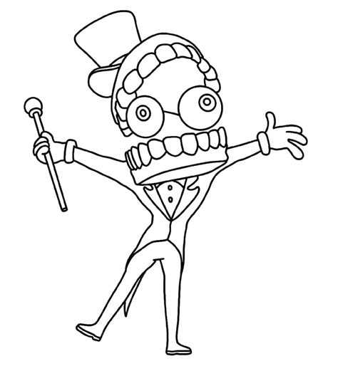 Caine Coloring Pages