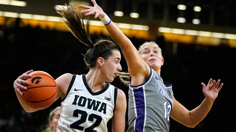 Caitlin Clark, No. 2 Iowa struggle offensively and fall 65-58 to Kansas State
