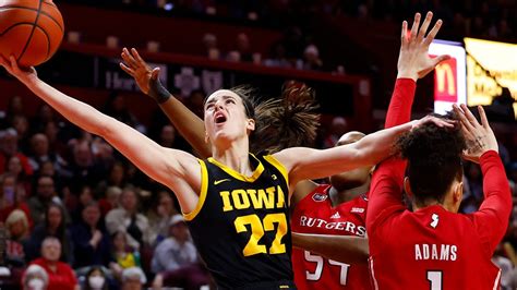 Caitlin Clark has 14th career triple-double to lead No. 4 Iowa women to 103-69 rout of Rutgers