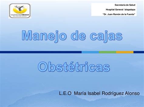 Caja roja obstetrica - SlideShare