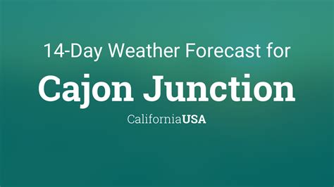 Cajon junction weather. Things To Know About Cajon junction weather. 
