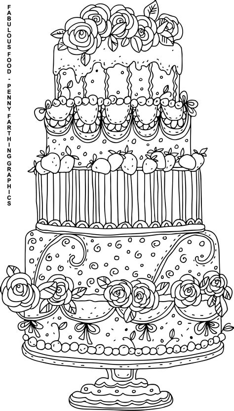Cake Coloring Shee
