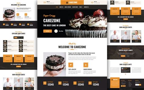 Cake Shop Website Template Free Download HTML Codex