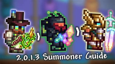 by Jon Suan July 11, 2022, 14:24. Summoners in base Terraria is fun, even more in the Calamity Mod. With a lot of different summons and armor to augment them, you can now have a better experience with the summoner class! Calamity Summoner Guide For Terraria 1.4. The Summoner class has low defense but has great crowd control with its many summons.