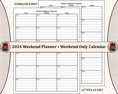 Calander That Only Shows Weekends Example Calendar Printable
