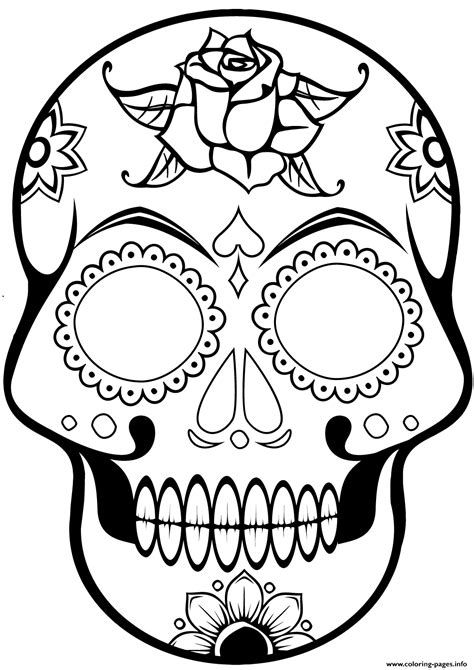 Calavera Coloring