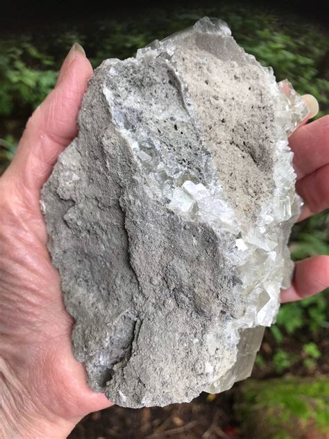Calcite limestone. Limestone is a non-clastic sedimentary rock consisting of more than 50% calcite (a calcium carbonate mineral, CaCO3). Limestone is mostly a biological rock that forms in clear, warm, and shallow marine waters. Limestone exists in various types and colors. 
